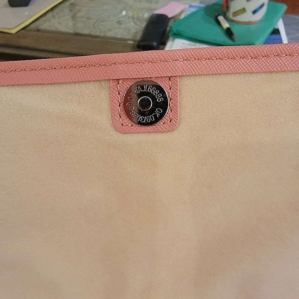 #Sabika #Trifold Pink #Travel #Jewelry #Organizer Faux #Leather #NWOT - Picture 11 of 16